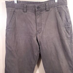 NORTH FACE Pants Men's 36x27  Relaxed Fit Rainier Gray Cotton Twill Hiking